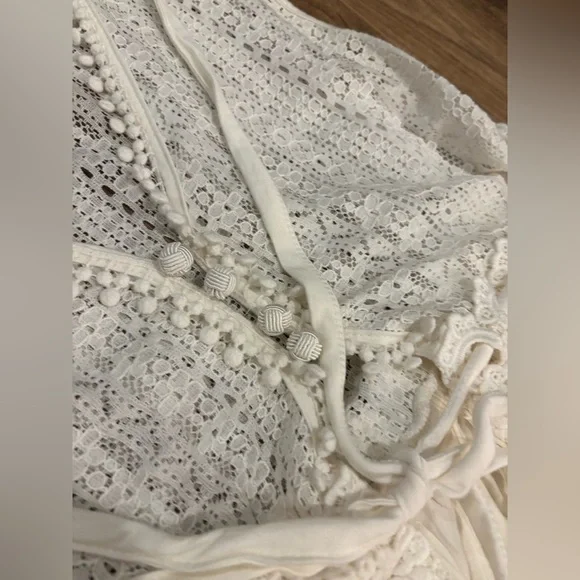 POL Ivory Lace Sleeveless Boho Top – NWOT Size Small - Picture 4 of 6